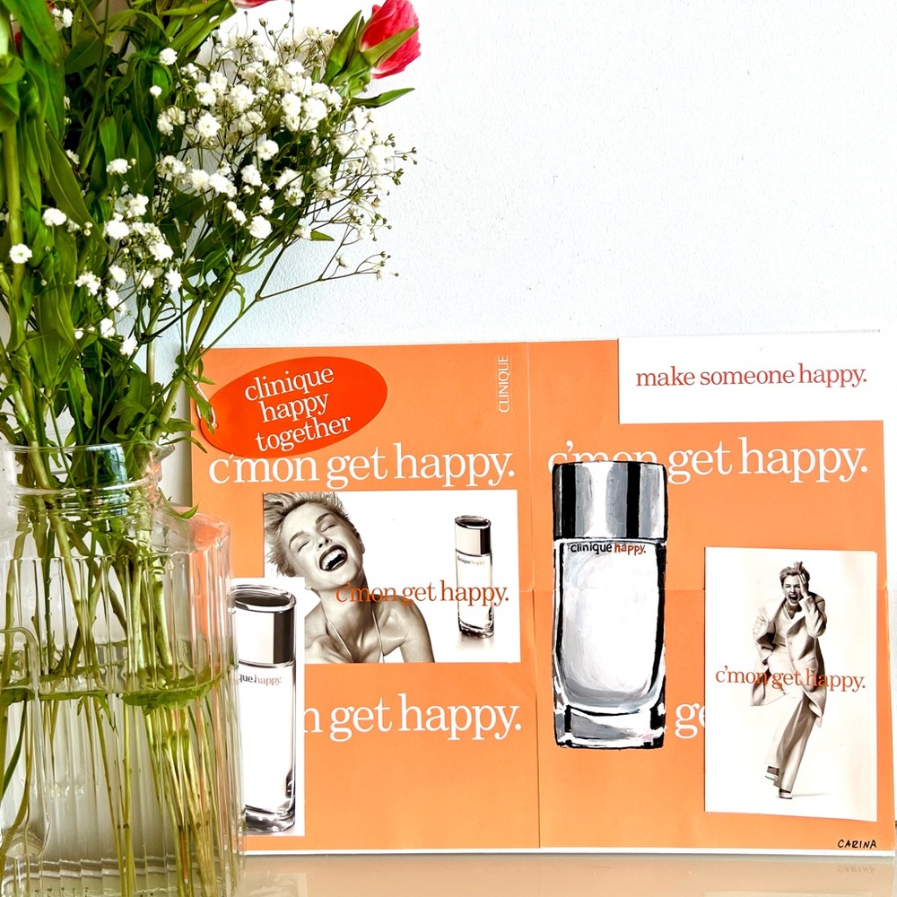 “Happy Perfume Bottle” •  Clinique